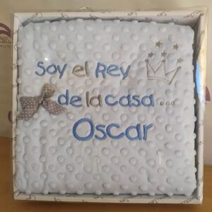 Manta personalizada bebé regalo